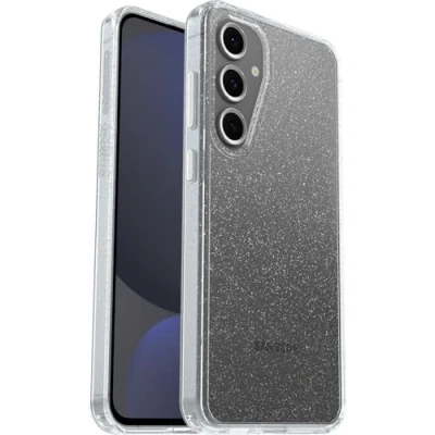 Abbildung von OtterBox Symmetry Clear Hülle für Samsung Galaxy S24 FE, sturzsicher, schützende dünne Hülle, 3X getestet nach Militärstandard, Stardust/Transparent