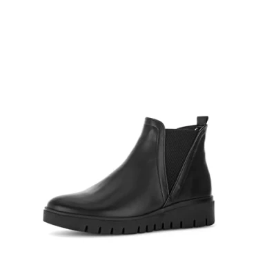 Abbildung von Gabor Comfort Keilstiefelette, Damen, Größe: 38, Schwarz mel Schuhe
