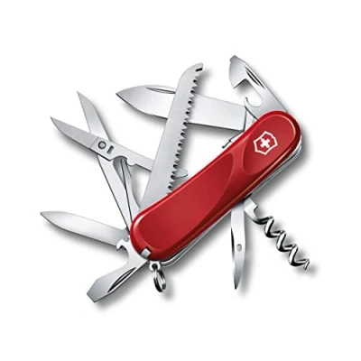 Abbildung von Victorinox Schweizer Taschenmesser, Evolution S17, Multitool, Swiss Army Knife, 15 Funktionen, Feststellklinge, Dosenöffner, Schraubendreher 3 mm
