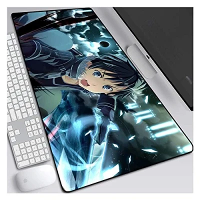 Abbildung von IGIRC Sword Art Online Gaming Mauspad XXL 900 x 400 mm großes Format Basis 3 dick perfekte Präzision und Geschwindigkeit, G
