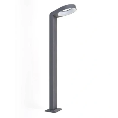 Abbildung von Lucande LED Pollerleuchte Jarka, Leuchtmittel fest verbaut, warmweiß, Modern, Aluminium, Polycarbonat, anthrazit, 90 flammig, inkl.