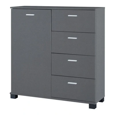 Abbildung von en.casa Sideboard, »Döbritz« 84x80x28cm Dunkelgrau