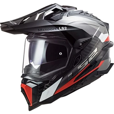 Abbildung von LS2, Motocross Helm EXPLORER CARBON FRONTIER Titanium Red, M