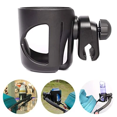 Abbildung von Universal Fahrrad Kinderwagen Buggy Getränkehalter Flaschenhalter Becherhalter für Trinkflaschen Nuckelflaschen kaffeehalter