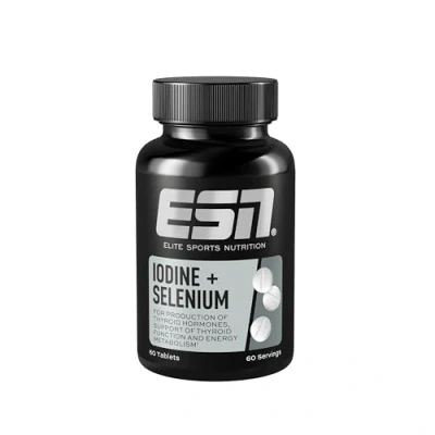 Abbildung von ESN Iodine + Selenium (früher: T3 Support), 60 Tabletten Jod Selen Komplex, Optimale Dosierung