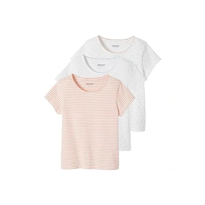 Abbildung von Vertbaudet 3PACK Tshirt print für Kinder, Größe: 116, Weiß