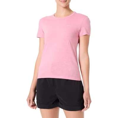 Abbildung von BOSS ESLA Tshirt basic, Damen, Größe: XL, Open purple