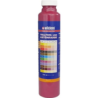 Abbildung von Wilckens Vollton und Abtönfarbe matt, 750 ml, Weinrot