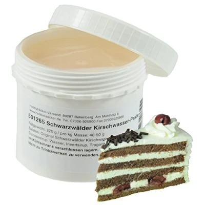 Abbildung von Hobbybäcker Schwarzwälder Kirschwasser Paste ► Zum Verfeinern von Eis, Pralinen, Desserts &amp; Tortencremes, 220g