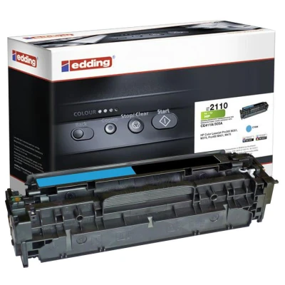 Abbildung von edding Toner EDD 2110 cyan kompatibel zu HP 305A (CE411A)