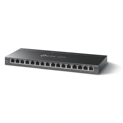 Abbildung von TP Link TL SG116P 16 Port Gigabit PoE Switch(120 Watt, IEEE 802.3af/at PoE, lüfterlos, Plug and Play, robustes Metallgehäuse) Schwarz