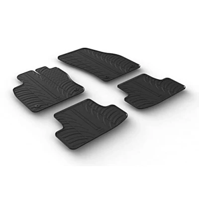Abbildung von Gledring 0255 Fußmattensatz Gummi vorne und hinten 4 schwarz 750mm 550mm AUDI: Q2