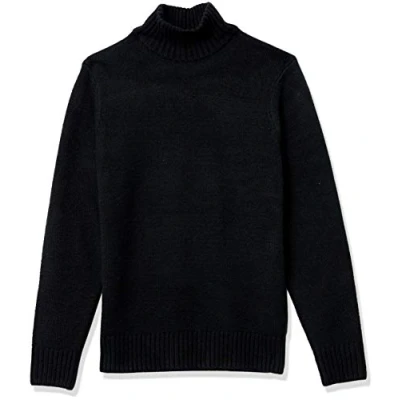 Abbildung von Amazon Essentials Herren Soft Touch Rollkragenpullover mit Langen Ärmeln, Schwarz, L