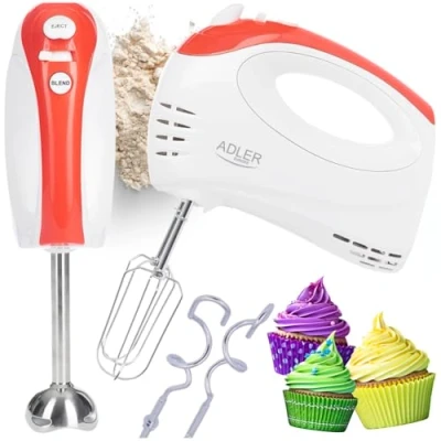 Abbildung von Adler Handmixer AD 4212 Handrührer mit Stabmixer 2in1