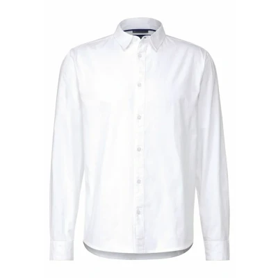 Abbildung von Street One MEN Oxford Hemd, Herren, Größe: Large, Weiß
