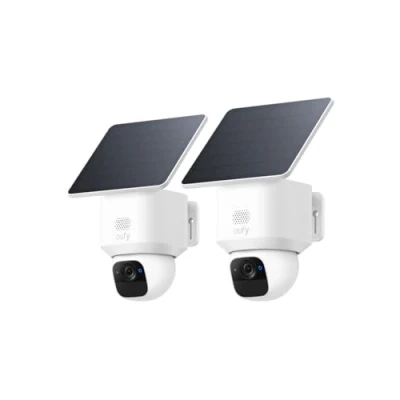 Abbildung von eufy eufyCam Solo E30, 2er Pack, Solar Überwachungskamera, 360 Schwenk, KI Tracking, 2K Qualität, Kabellos, Außen Sicherheitskamera, Kompatibel mit HomeBase S280 &amp; S380, Ohne ABO Kosten