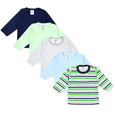 Abbildung von TupTam Langarmshirt Baby Jungen Gestreift 5er Set
