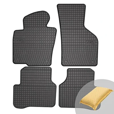 Abbildung von FROGUM El Toro Gummimatten Ganzjähriges Set von Autofussmatte Auto Fußmatten für VW CC 2012 2016, Passat B6 2005 2010, B7 2010 2014, 2008 Beständiges Gummi Material