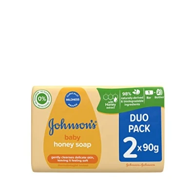 Abbildung von Johnson&#039;s Baby Honey Soap 2 x 90 g