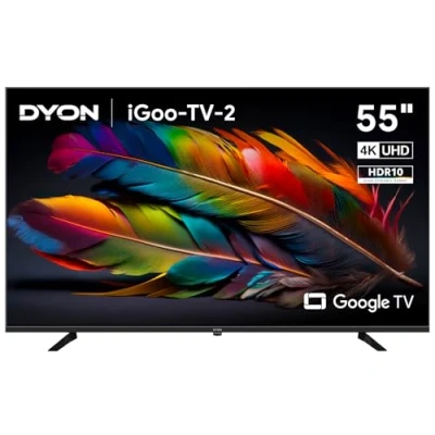 Abbildung von DYON iGoo TV 55U 2 55 Zoll (139 cm) 4K Ultra HD Smart mit Google TV, HDR10, Triple Tuner (DVB S2/C/T2), WLAN, Bluetooth, Assistant, Netflix, Prime Video, [Modell 2025]