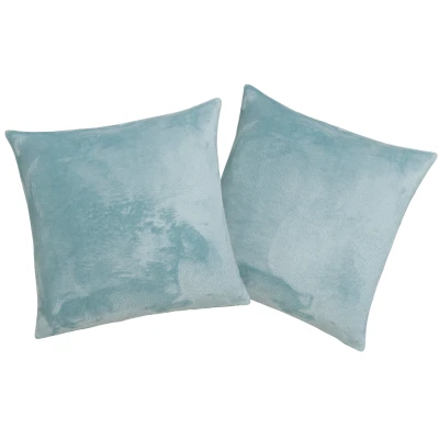Abbildung von my home Dekokissen &quot;Jil&quot;, aus super weichem Kuschelfleece, Kissenhüllen ohne Füllung, 2 Stück