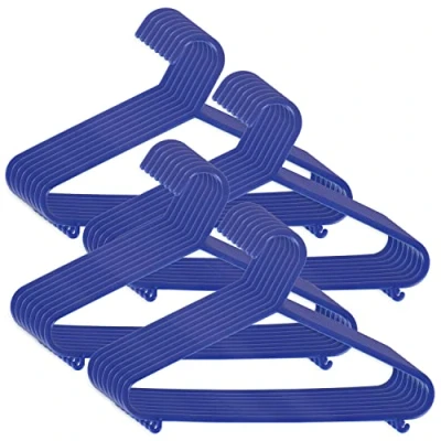 Abbildung von Bieco Kleiderbügel Kinder 32St Dunkelblau Länge ca 30cm Baby Kunststoff Organiser Für Kleiderschrank Clothes Hangers