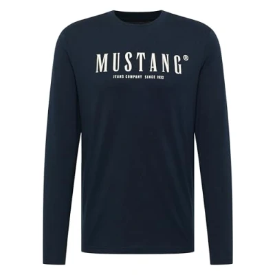 Abbildung von Mustang Style Asheville Langarmshirt, Herren, Größe: XL, Blau