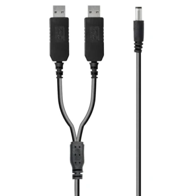 Abbildung von Spannungswandler 5 V Dual USB auf 8 Volt Rundstecker, Hohlstecker 5,5 x 2,1mm