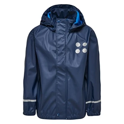 Abbildung von LEGO kidswear Jonathan Unisex Regenjacke / wasserabweisende Jacke für Kinder, Größe: 146, Dark navy
