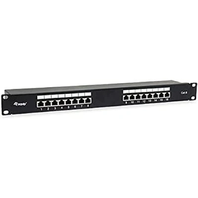Abbildung von Equip 326417 16 Port CAT.6 GESCHIRMTES PATCHPANEL, SCHWARZ