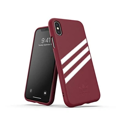 Abbildung von adidas Originals OR Moulded Suède Case Dunkelrot für das iPhone XS/X