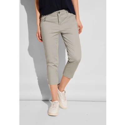 Abbildung von Street One 3/4 MIT Zipper Shorts, Damen, Größe: 38, Beige