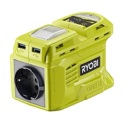 Abbildung von RYOBI 18 V ONE+ Akku Wechselrichter RY18BI150B 0 (2. Gen., Solarmodulkompatibel, 150 Watt, ohne und Ladegerät)