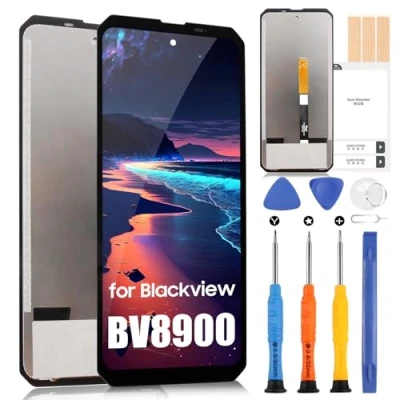 Abbildung von LCD Bildschirm für Blackview BV8900 Display PRO Touchscreen Digitizer Ersatz Assembly + Reparatur Set (Schwarz, 6,5 Zoll)