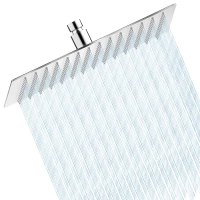 Abbildung von HAUSPROFI Duschkopf Regendusche Brause Bad Amatur, Dusche, Luxus Kopfbrause 12 Zoll Regenbrause Regenduschkopf, Eckig 304 Edelstahl Gebürstetes Chrom Finish (30 x 30cm)