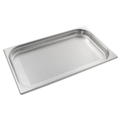 Abbildung von GN Behälter 1/1 mit Lochung 40 mm Höhe Edelstahl, Gastronormbehälter