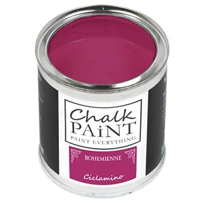 Abbildung von Chalk Paint Everything® Ciclamino Kreidefarbe Wasserbasis für Alle Oberflächen einfach zu verarbeiten ohne schlechten Geruch Extra Matt (250 ml)