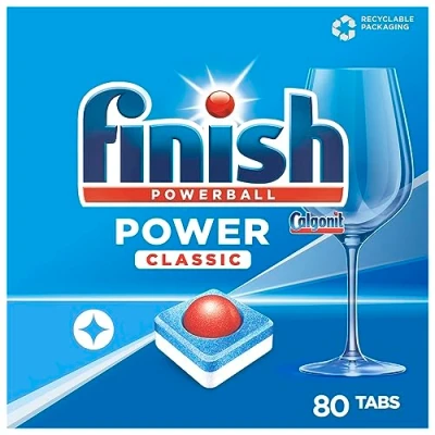Abbildung von Calgonit finish Spülmaschinentabs POWERBALL POWER CLASSIC 80 St.