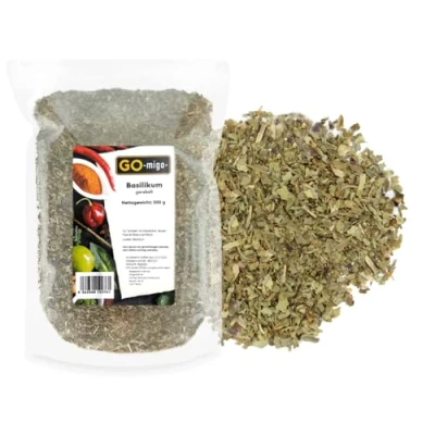 Abbildung von 500g Basilikum gerebelt feinstes Aroma &amp; Premium Qualität 0,5kg