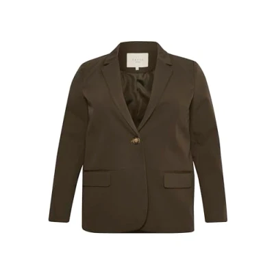 Abbildung von Kaffe Curve Sakira Blazer, Damen, Größe: 50, Forest night