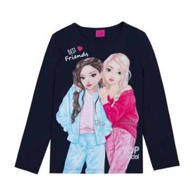 Abbildung von TOP Model Langarmshirt für Kinder, Größe: 128, Navy blazer