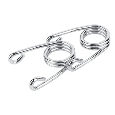 Abbildung von Qiilu Sitzfedern Motorrad, Gold/Silber 3.5&quot; Chrome Custom Torsion Solo für Harley Chopper Bobber Motorrad 1