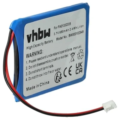 Abbildung von vhbw Akku kompatibel mit Mitel 5602, 5603, 5613, 5614 schnurlos Festnetz Telefon (650mAh, 3,7V, Li Ion)