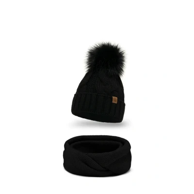Abbildung von Vivisence SET Schlauchschal, Damen, Größe: One Size, Black