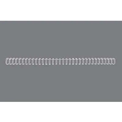Abbildung von WireBind Drahtbinderücken, 100 Stück, 11mm, weiß
