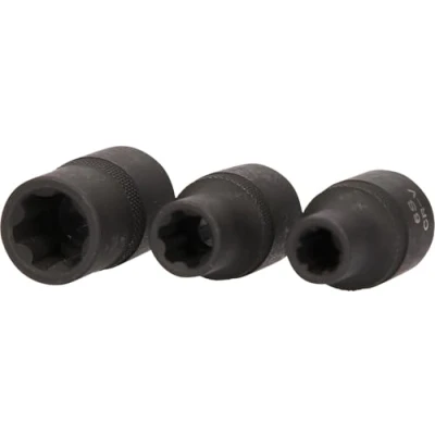 Abbildung von KS Tools 911.0895 1/2&#039; RIBE® Kraft Stecknuss Satz, kurz, 3 tlg