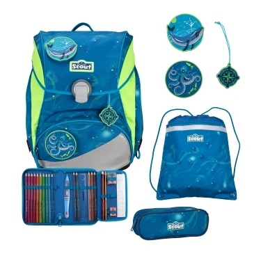 Abbildung von Scout Alpha Set DIN Deep Sea Schulrucksack