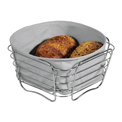 Abbildung von KESPER® Brotkorb Brot &amp; Obstkorb, Edelstahl, grau 90871, (1 tlg)