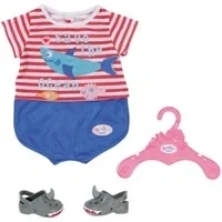 Abbildung von Baby Born Puppenkleidung Bath Pyjamas &amp; Clogs blau, 43 cm