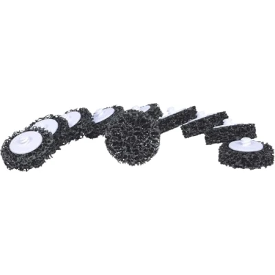 Abbildung von KS Tools 515.5087 Ersatz Schleifpads, Ø50mm, Strip Rad schwarz, 10er Pack